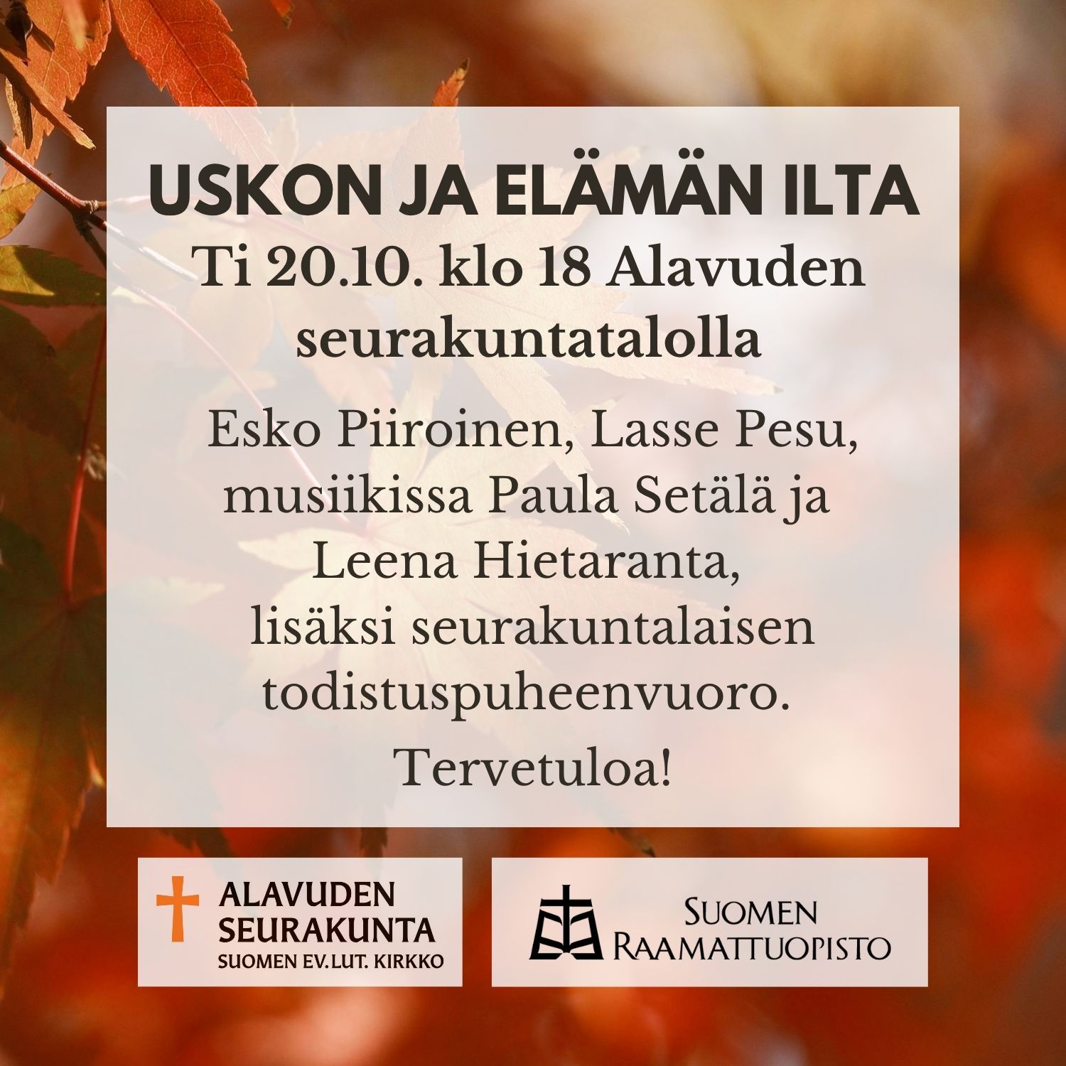 Uskon ja elämän ilta 