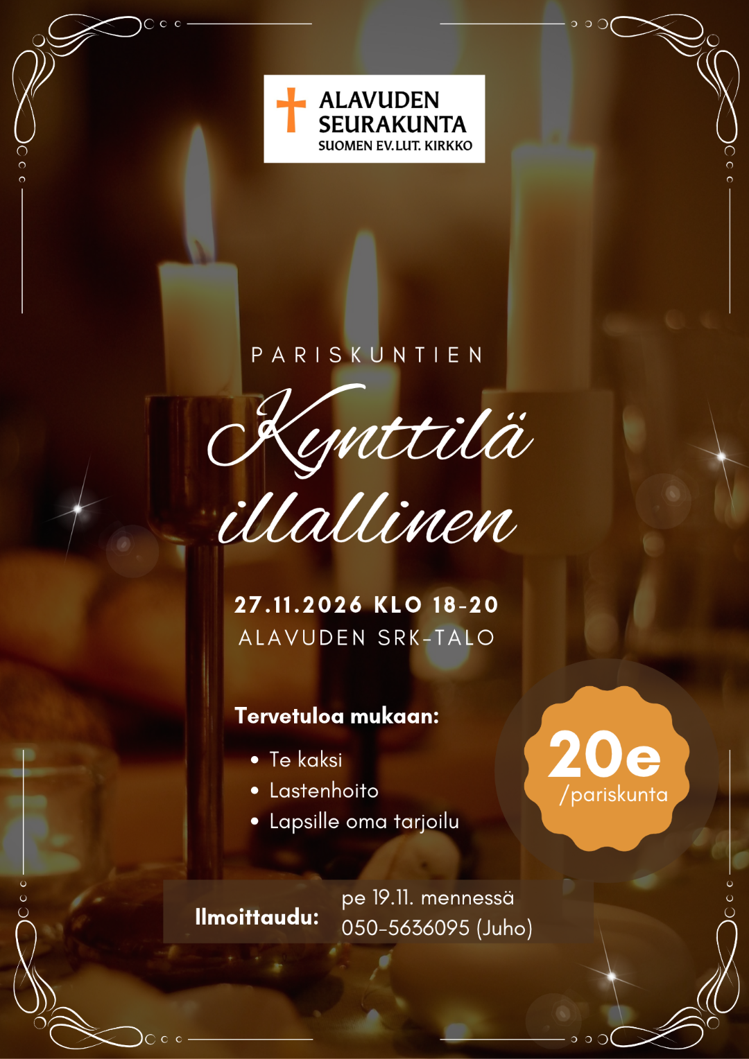 Kynttiläillallinen 27.11.